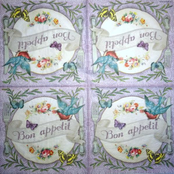 TX-107 Text - 3-lagig - Ambiente - Bon Appetit